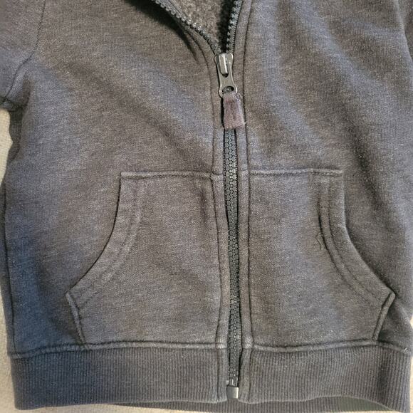 Cat & Jack Gray Zip Up Hooded Sweater Size 18 Months - Picture 2 of 5